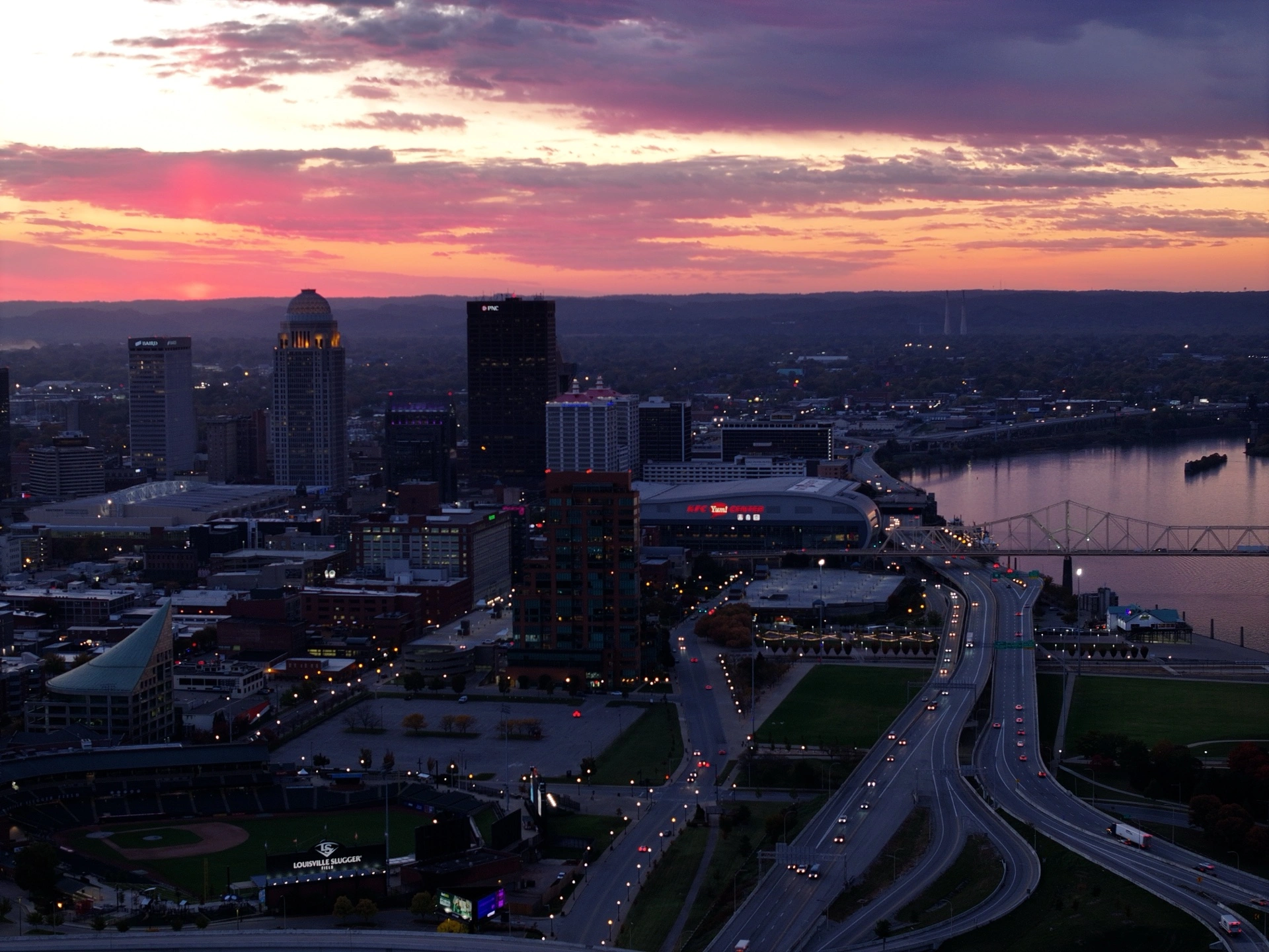 Louisville at Dusk — Cinematic stills